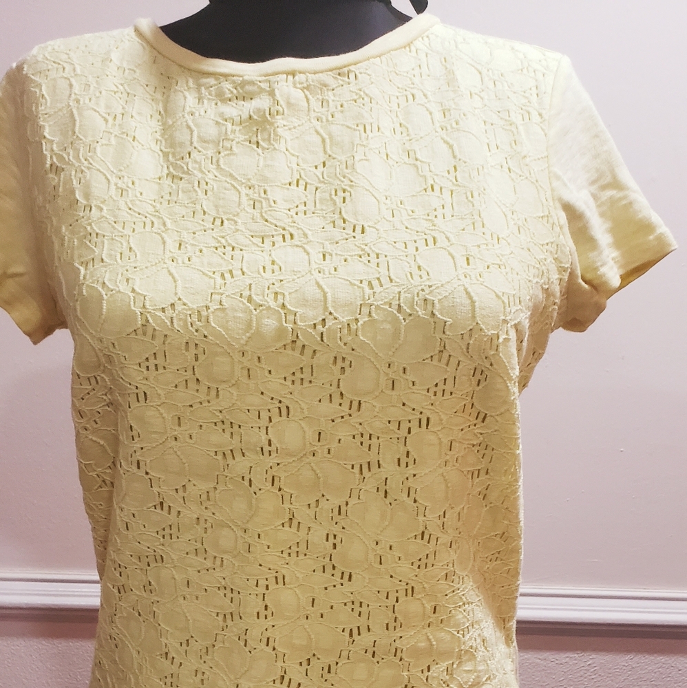 Talbots small yellow shirt